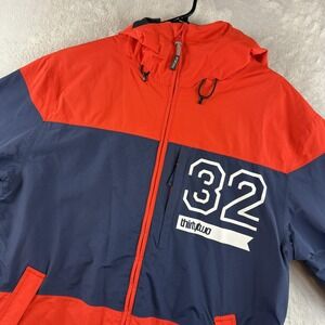 ThirtyTwo Shiloh Snowboard Jacket Mens Medium Red Navy JP Walker 10K Hooded